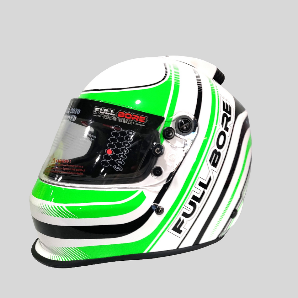 TOP AIR DBX -GREEN Full Bore Helmet 2020 SNELL