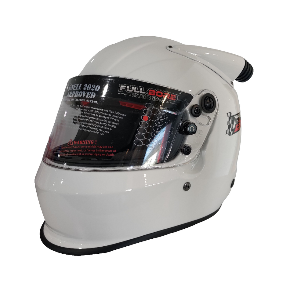 Mid Air- Full Bore Helmet 2020 SNELL (WHITE)