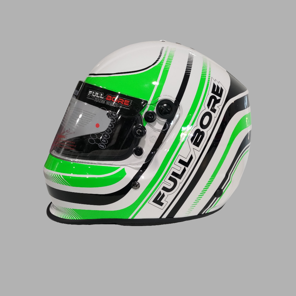 DBX -GREEN Full Bore Helmet 2020 SNELL