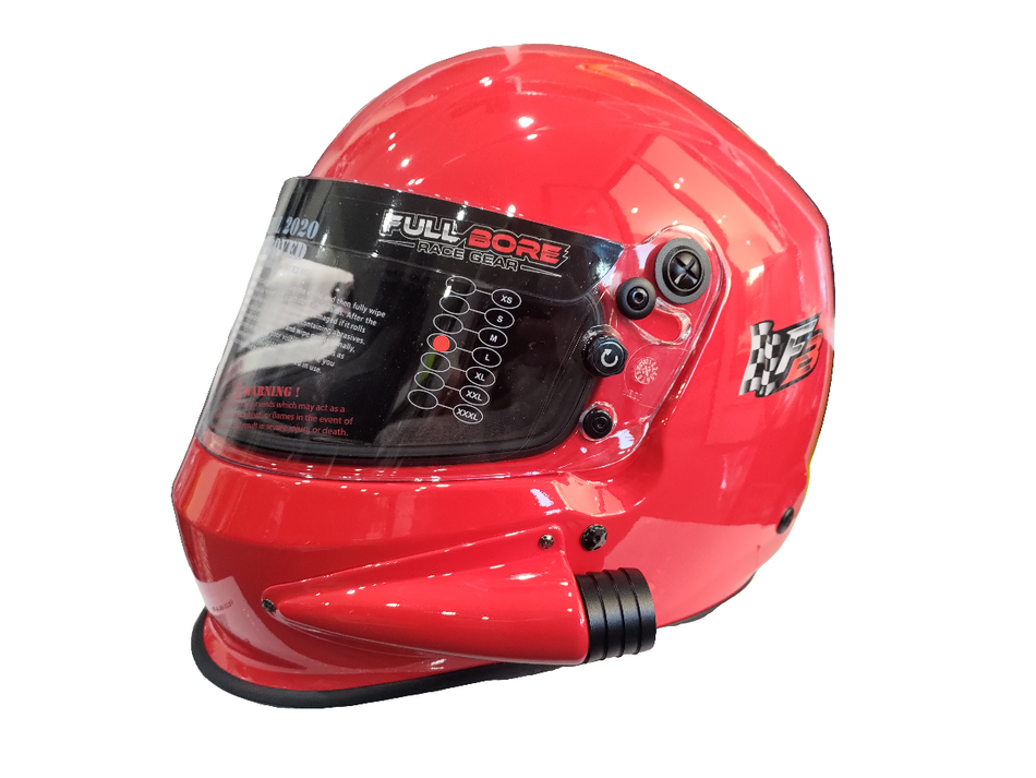 Side Air Full Bore Helmet 2020 SNELL (RED)