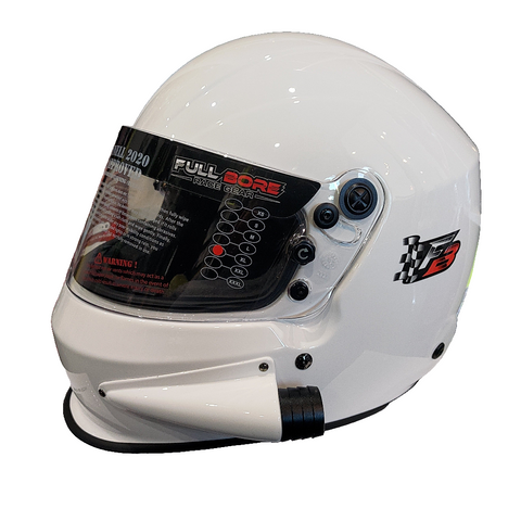 Side AIR  Full Bore Helmet 2020 SNELL (Gloss White)