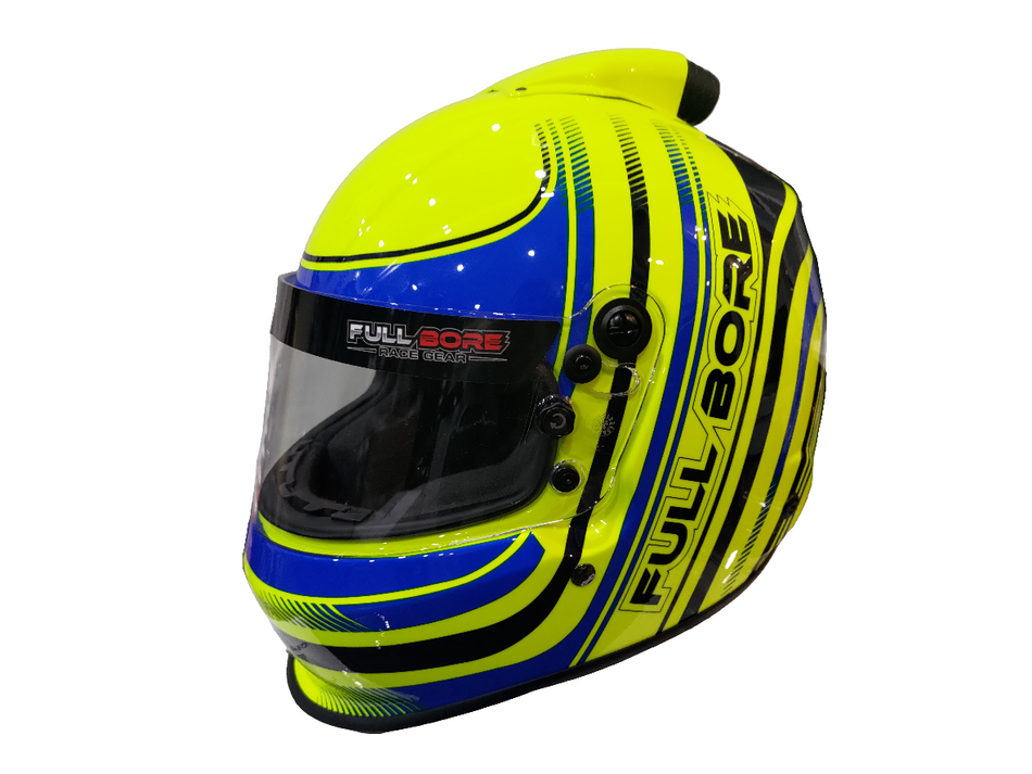 TOP AIR DBX -Fluro Yellow Full Bore Helmet 2020 SNELL