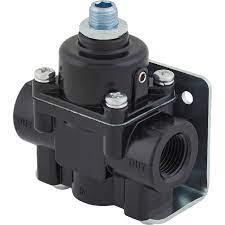 1-4 PSI Aluminum Fuel Pressure Regulator, 3/8 Inch NPT, Black