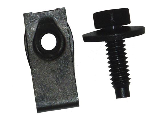 Wheel Cover J clip and bolt 1/4